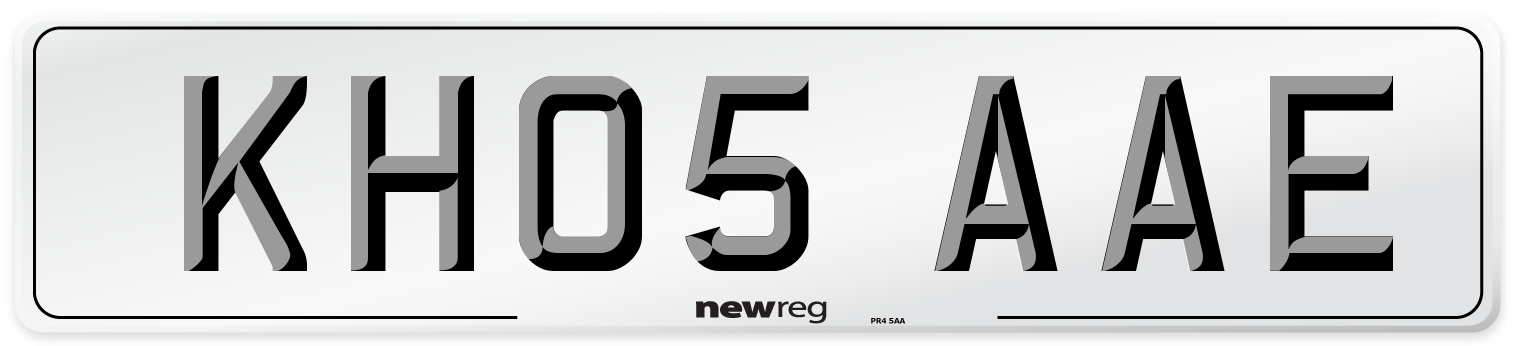 KH05 AAE Number Plate from New Reg